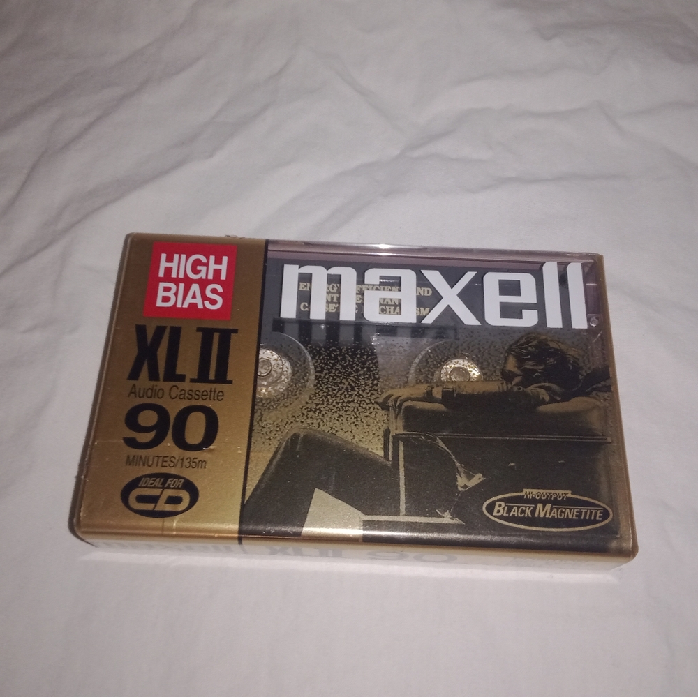 NOS New Maxwell High Bias XL II 90 Blank Cassette Tape.  SKU:Tape1
